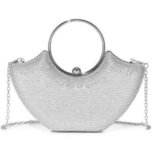Labair Rhinestone Wristlet – Elegant Evening Clutch with Chain Strap